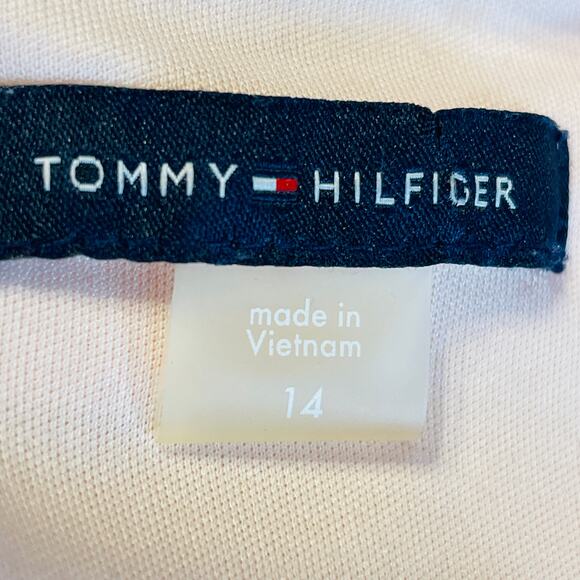 Tommy Hilfiger Pink Black Color Block Sleeveless Classic Sheath Dress Plus 14 - Picture 8 of 14